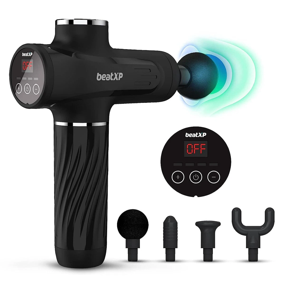 beatXP Bolt Go Massage Gun Touch Display- Percussion Gun Back