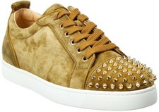 AUT NEW MEN CHRISTIAN LOUBOUTIN LOUIS JUNIOR ORLATO GREEN SNEAKER EU 42.5/US 9.5