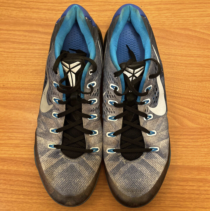 Nike Kobe IX EM PRM Low Game Royal Blue Silver Size 16 Sneakers