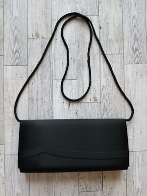 Courtenay Women's Long Black Evening Purse 9'' x 4.5''