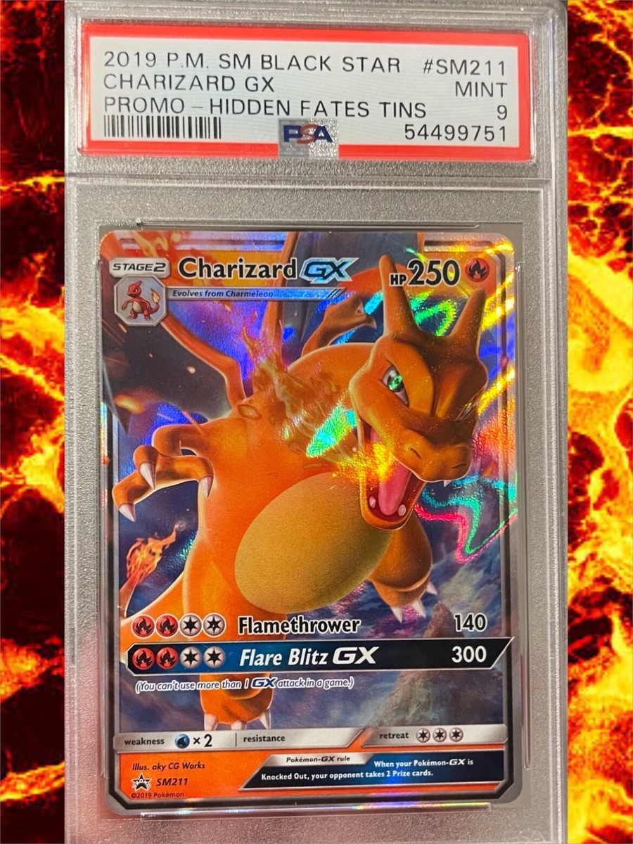 【PSA9】リザードンGX 英語版　プロモ SM211 Pokemon Charizard GX SM211 PSA 9 Black Star Promo | eBay