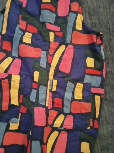 LUCY & YAK Fabulous Colourful Geometric Design Overalls Size 10 - Picture 9 of 11