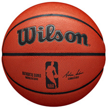 Wilson NBA Authentic Indoor/Outdoor Basketball, Brown, 29.5 in.
