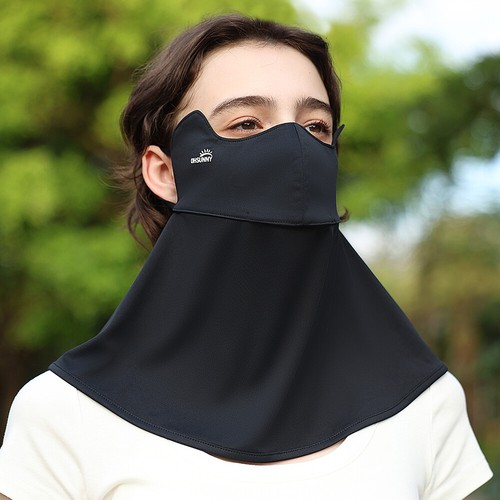 Anti-UV Facemask UPF 50+ Veil Breathable Tech Fabric Washable Face Cover *Blue* - Picture 9 of 16