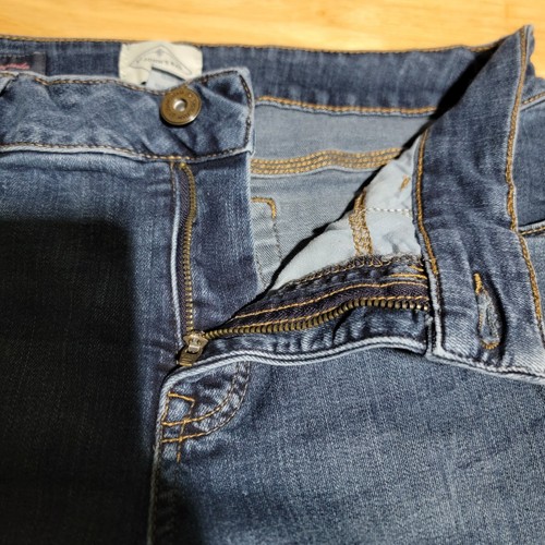 St Johns Bay Bermuda Blue Denim Shorts Womens Size 10 High Waist - 第 8/14 張圖片