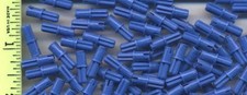 LEGO x 80 Blue Technic, Axle Pin with Friction Ridges Lengthwise bulk