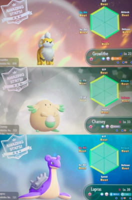 Pokémon Let's Go Pikachu Eevee ✨Shiny Growlithe Chansey Lapras Set✨  FAST