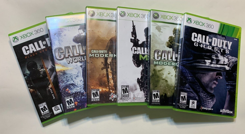 7 Game Lot Call of Duty Modern Warfare 2, 3, 4, Ghosts, World War Black Ops COD