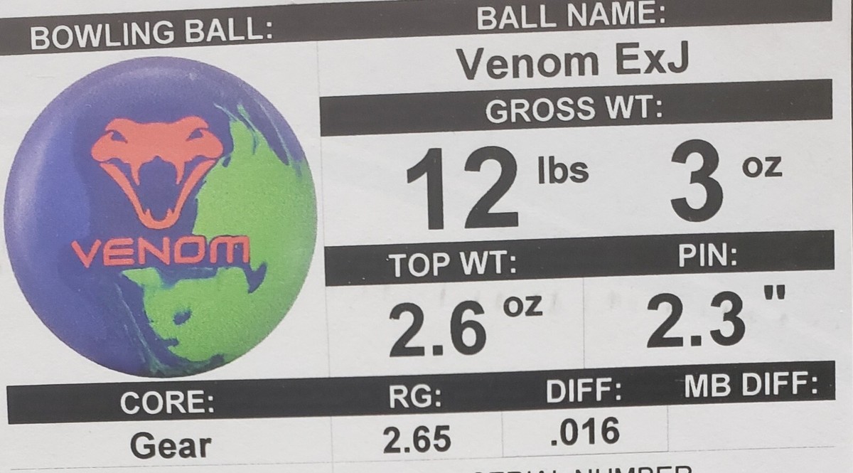 Brand New In Box 12 Pound Motiv Venom ExJ Limited Edition