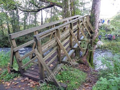 Photo 6x4 Footbridge near Kingarth Comrie/NN7722 This sturdy bridge ...