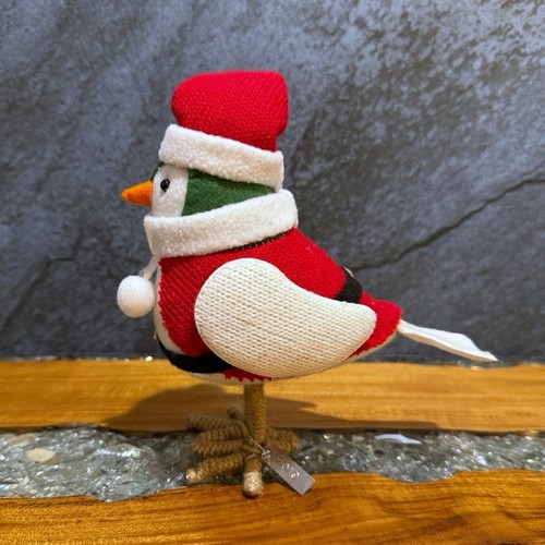 Target Wondershop 2019 Featherly Friends CHEERYBLE Christmas Santa Fabric Bird - Picture 4 of 5