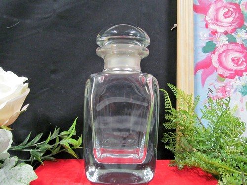 Rare HERMES France heavy crystal bottle marked bath salt or small decanter uses - Picture 9 of 9