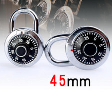 3 Digit Dial Combination Padlock Hardened Steel for Gym School Locker Bike Safty