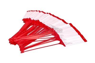 EICHNER Schlüsselanhänger aus PP, rot (VPE100) , beschreibbar 9208-00635