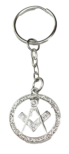 Masonic Square and Compass Key Ring Keyring Freemason Mason Freemasonary - Picture 3 of 5
