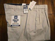 NOS Dockers Signature Khaki 40x29 Cotton Stretch Classic Fit Flex Shirt Gripper