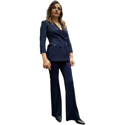 Tailleur IMPERIAL monocolour giacca doppiopetto e pantaloni