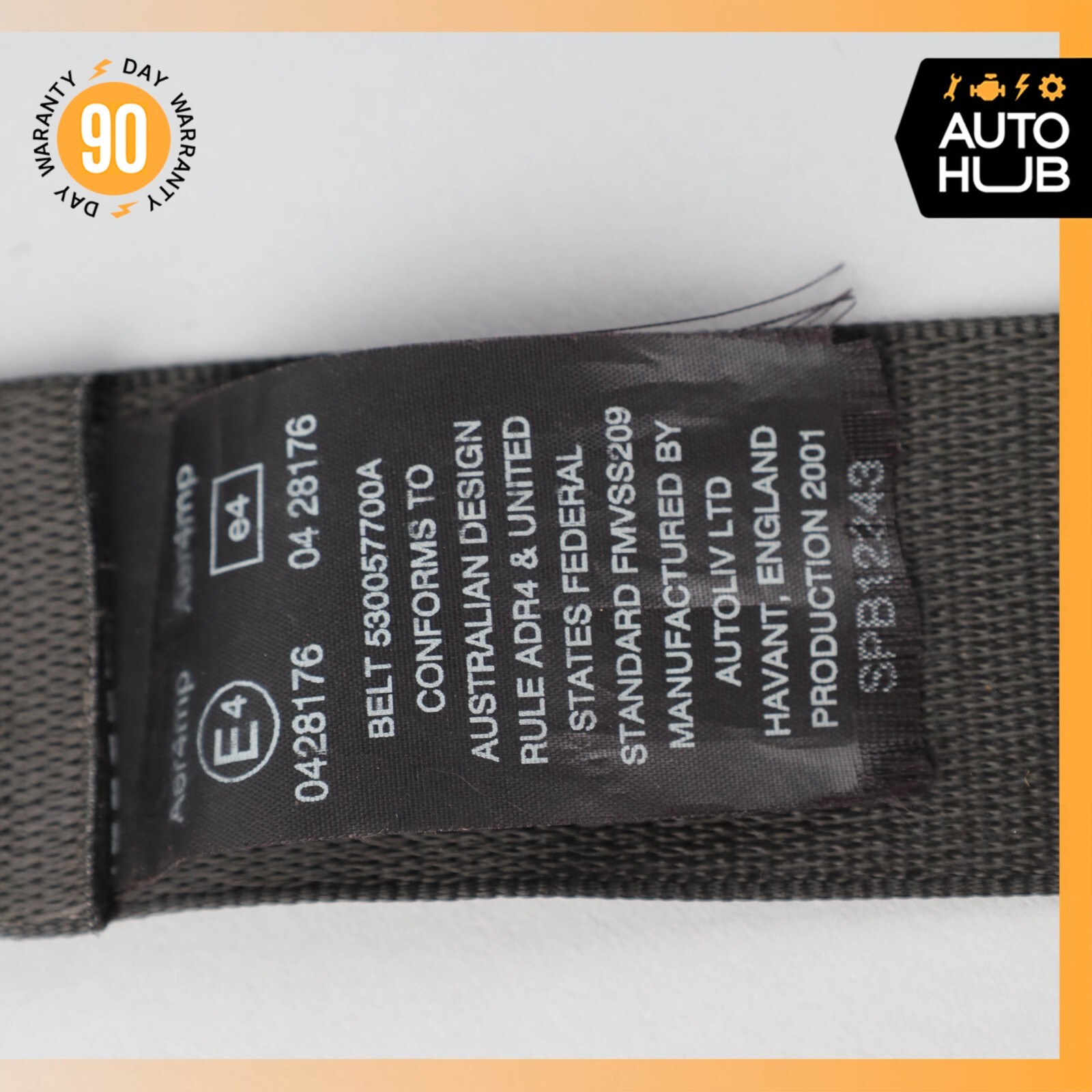 00-04 Aston Martin DB7 Vantage Convertible Front Right Side Seat Belt OEM 23k