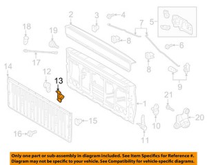 Toyota Oem 16 18 Tacoma Tail Gate Pick Up Box Damper Bracket Ebay