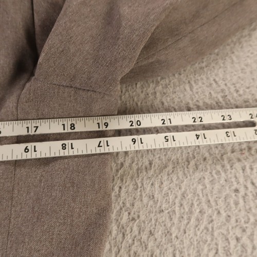 Veste vintage Hopsack S gris marron bruyère polyester blazer 1/4 doublé 38L - Photo 13/18