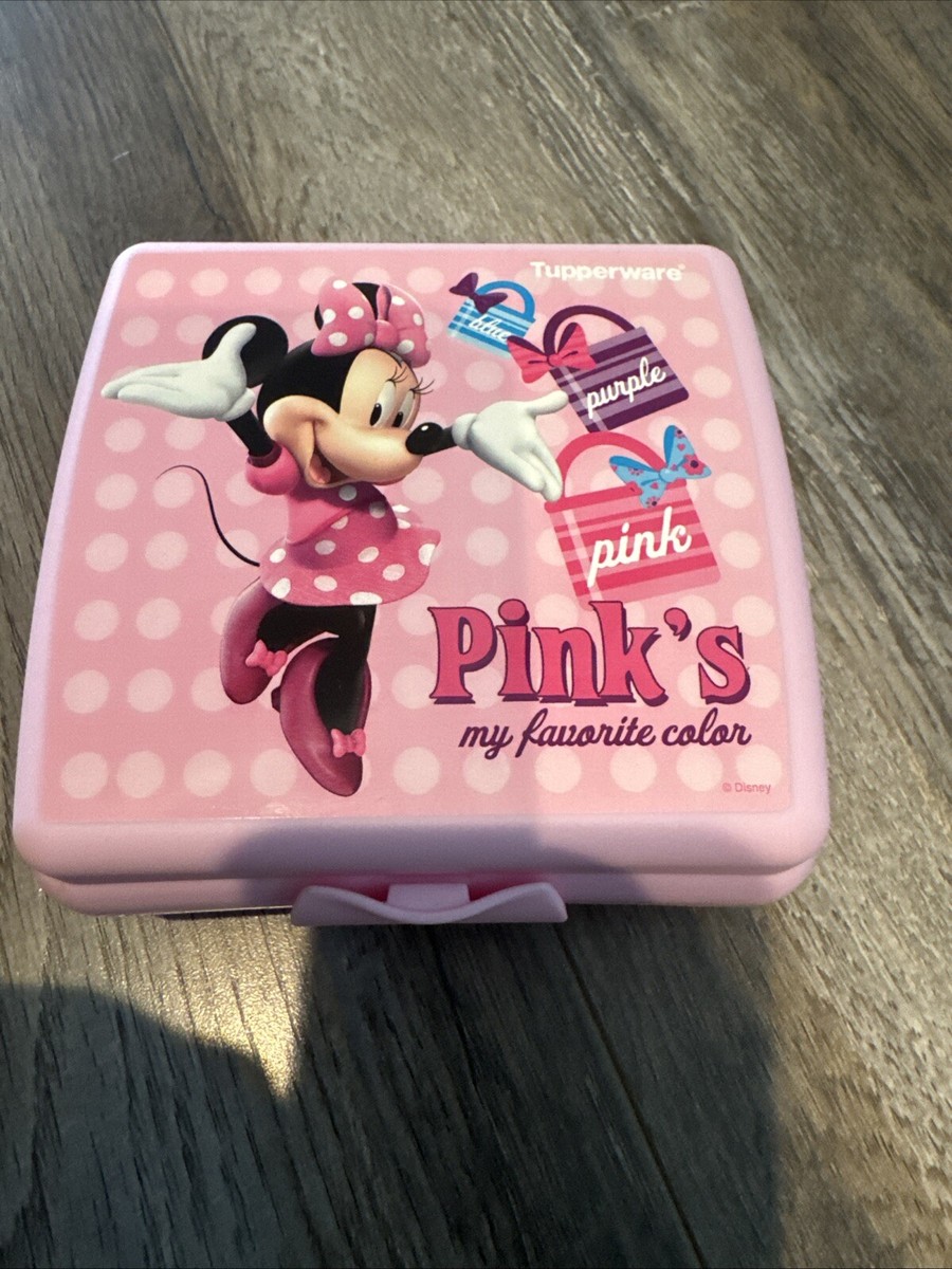 Tupperware Disney Minnie Mouse & Pink's My Favorite Color Sandwich