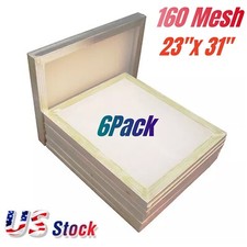 6 PACK Aluminum Frame Silk Screen Printing Screens 23"x 31" 160 Mesh Count USA