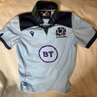 Scotland Rugby Union Shirt Macron Jersey Mens Size xxs youth Medium