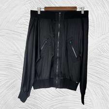 Marciano Off The Shoulder Silk Bomber Jacket Women's Small Petite