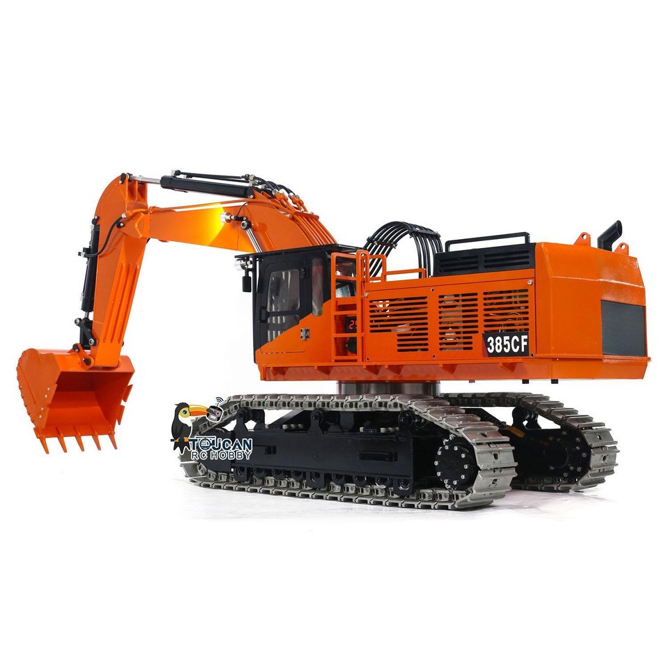 1/8 Scale 385CF Metal Hydraulic RC Excavator Heavy Duty Digger Sound ...