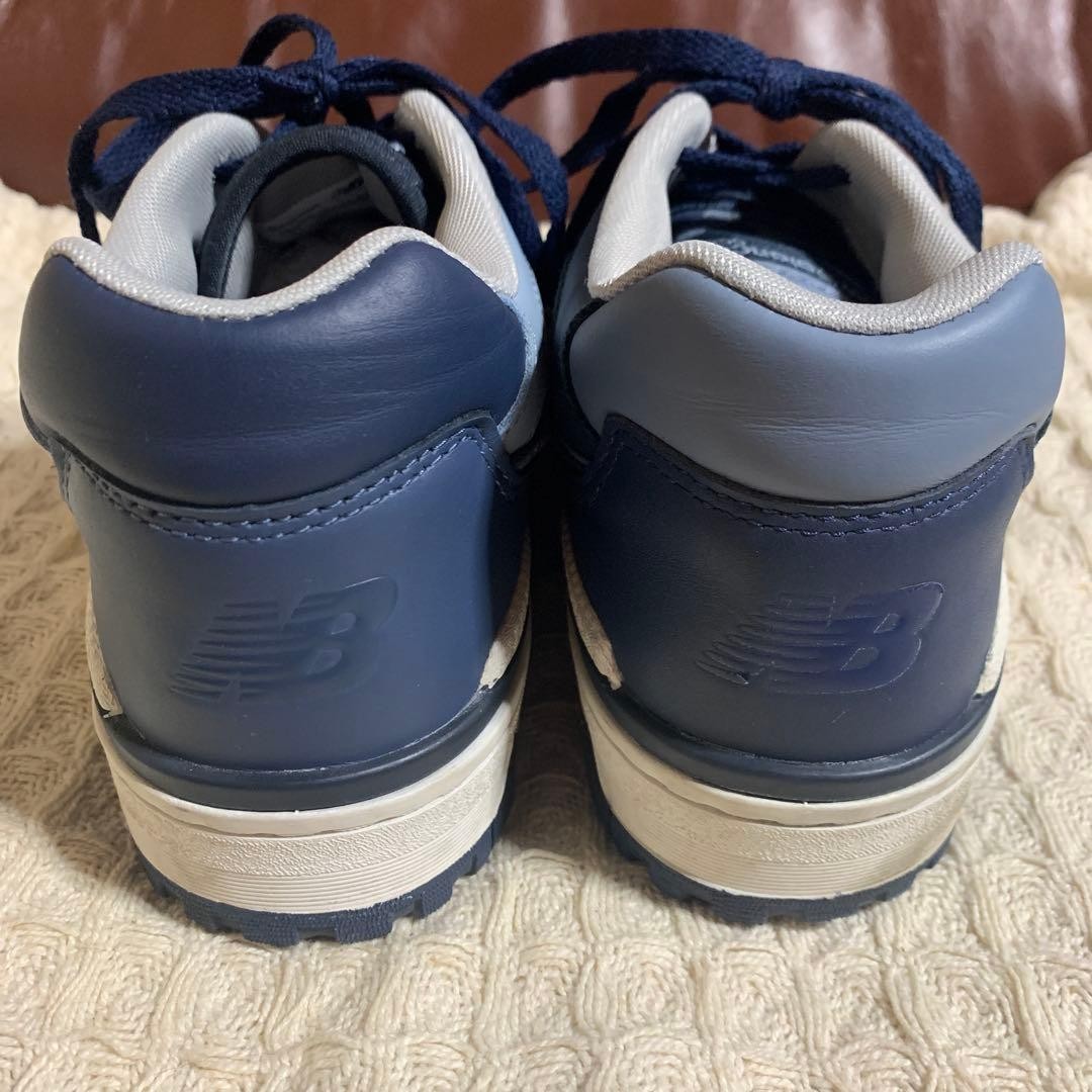 New Balance x BEAMS 550 Navy Sneakers 27.5cm Pre-Owned Rare Collab image 6