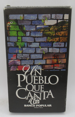 UN PUEBLO QUE CANTA - BANCO POPULAR DE PUERTO RICO 1993 VHS VIDEO, SINGERS +