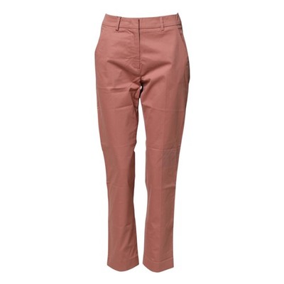 WEEKEND MAX MARA Hose Pink Straight Mid Waist Chinohose IT36/US2/XXS 180usd