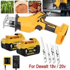 Cordless Electric Reciprocating Saw Cutting 4X Blades For DeWalt 18V XR Battery