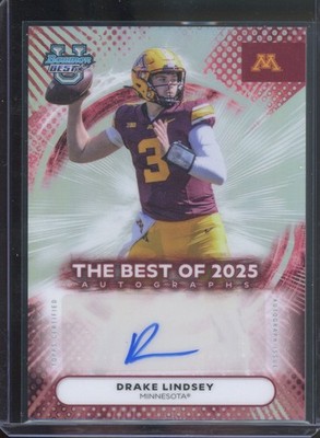 2025 Bowman U Best DRAKE LINDSEY #BOA-DLI Refractor Auto Minnesota