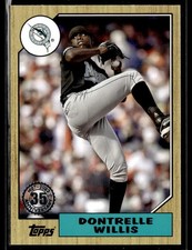 2022 Topps #T87-34 Dontrelle Willis 1987  Baseball 35th Anniversary Card 3801L