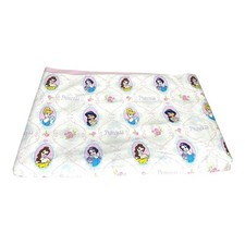 Vintage Disney Home Princess Cinderella Belle Jasmine Snow White Full Flat Sheet