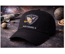 NASA Artemis II Embroidered Baseball Hat Return To The Moon Lunar Flyby Mission
