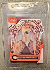 5/5 RARE BOOKEND PARALLEL -  Jar Jar Binks Star Wars High Tek - Collector Must