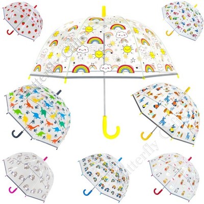 Kinder Mädchen Jungen Kuppel Regenschirm Dinosaurier Hund niedliche Katzen Autos LKW Regenbogen Einhorn