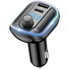 FM Transmitter Bluetooth 5.0, Upgraded PD18W Type C  QC3.1 USB Charger