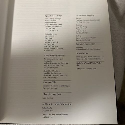 Sotheby’s The Arthingworth Collection Auction Catalog - Imagen 9 de 11