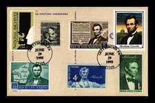LINCOLN S ADDRESS FIRST DAY COVER US POSTAGE COMBINATION COVER