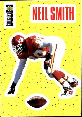 1996 Collector's Choice #S26 Neil Smith Play Action Stick-Ums