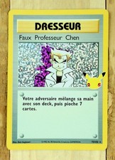Carte Pokémon Faux Professeur CHEN 73/102 Secrète - Célébrations 25 ans FR