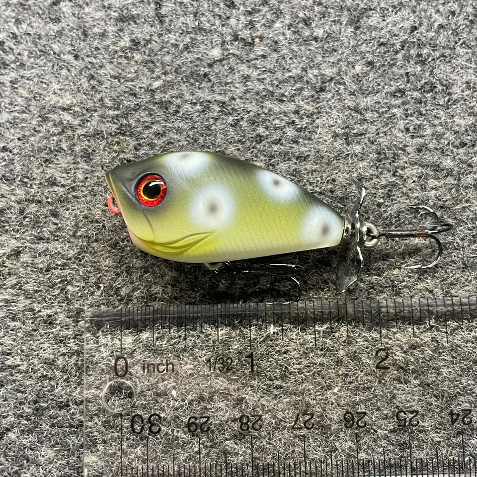 Señuelo Bassday Bustle 45 mm Topwater Popper 1,9" 5/16 oz - Rana Diablo Foto 2 de 4