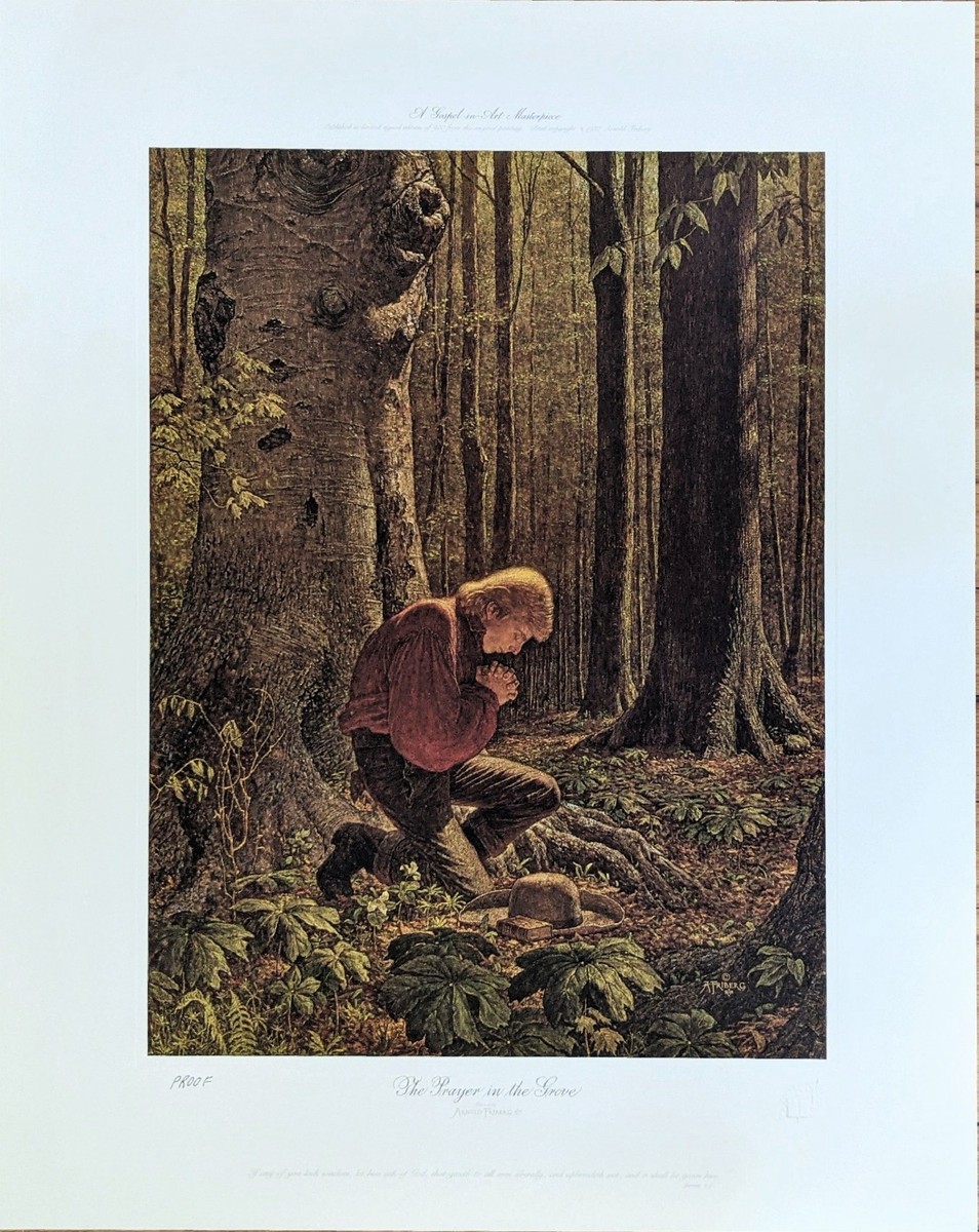 Arnold Friberg, PRAYER IN THE GROVE, Joseph Smith, art print