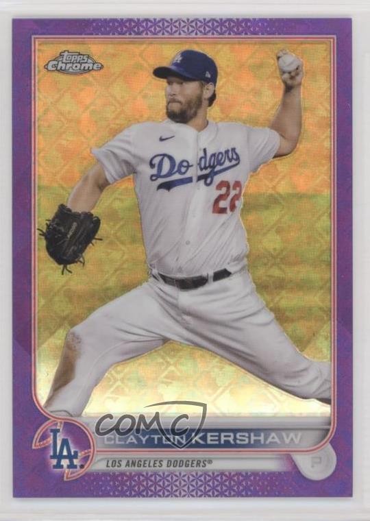 2022 Topps Chrome Logofractor Edition Purple Refractor /250 Clayton Kershaw 1e92