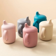 Baby Silicone Drinking Cup Portable Learning Cup Infant Training Cup