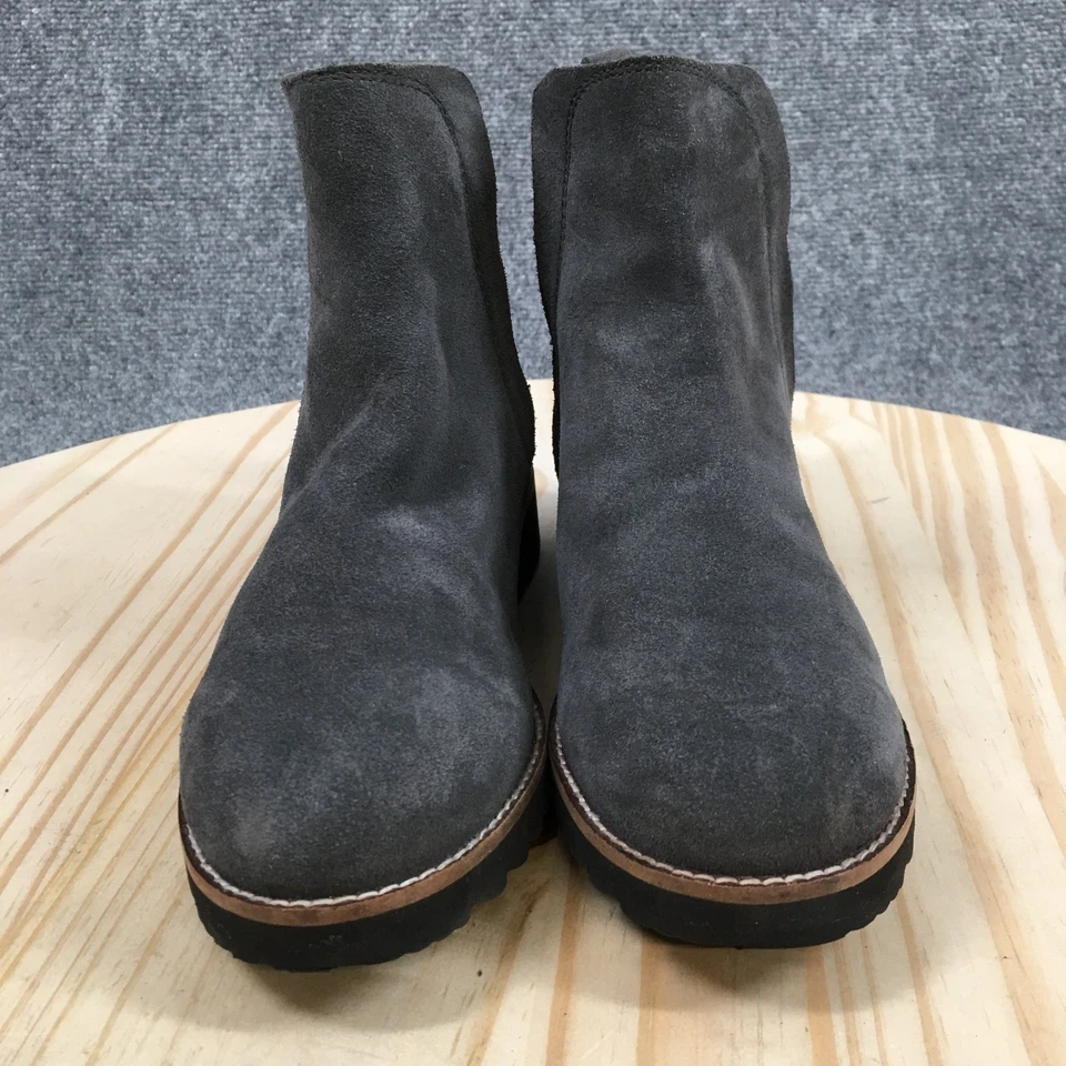 Botas Rubias Mujer 5.5 M Gris Perla Botines Cuero Impermeable Pull On Foto 4 de 4