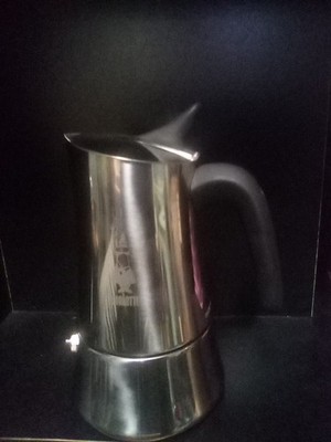 Bialetti 6cup Exclusive Stainless Steel Coffee Stovetop Percolator Moka Pot MOON